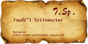 Topál Szilveszter névjegykártya